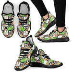 Exotic Tropical Giraffe Pattern Print Mesh Knit Shoes GearFrost