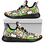 Exotic Tropical Giraffe Pattern Print Mesh Knit Shoes GearFrost