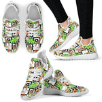 Exotic Tropical Giraffe Pattern Print Mesh Knit Shoes GearFrost