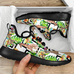 Exotic Tropical Giraffe Pattern Print Mesh Knit Shoes GearFrost