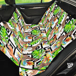 Exotic Tropical Giraffe Pattern Print Pet Car Back Seat Cover