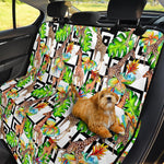 Exotic Tropical Giraffe Pattern Print Pet Car Back Seat Cover