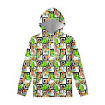 Exotic Tropical Giraffe Pattern Print Pullover Hoodie