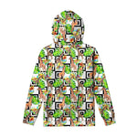 Exotic Tropical Giraffe Pattern Print Pullover Hoodie