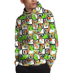 Exotic Tropical Giraffe Pattern Print Pullover Hoodie