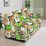 Exotic Tropical Giraffe Pattern Print Sofa Cover