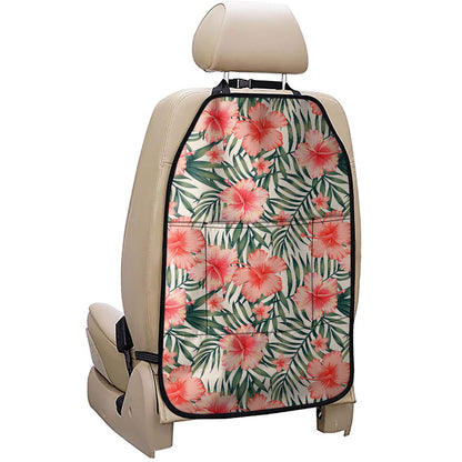 Exotic Tropical Hibiscus Pattern Print Car Seat Organizers