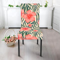 Exotic Tropical Hibiscus Pattern Print Dining Chair Slipcover