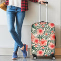 Exotic Tropical Hibiscus Pattern Print Luggage Cover