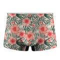 Exotic Tropical Hibiscus Pattern Print Men's Boxer Briefs