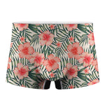 Exotic Tropical Hibiscus Pattern Print Men's Boxer Briefs