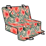 Exotic Tropical Hibiscus Pattern Print Pet Car Back Seat Cover