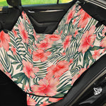 Exotic Tropical Hibiscus Pattern Print Pet Car Back Seat Cover