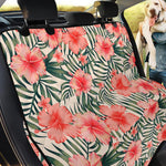 Exotic Tropical Hibiscus Pattern Print Pet Car Back Seat Cover