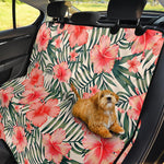 Exotic Tropical Hibiscus Pattern Print Pet Car Back Seat Cover