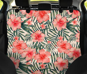 Exotic Tropical Hibiscus Pattern Print Pet Car Back Seat Cover