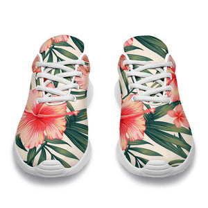 Exotic Tropical Hibiscus Pattern Print Sport Shoes GearFrost