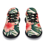 Exotic Tropical Hibiscus Pattern Print Sport Shoes GearFrost