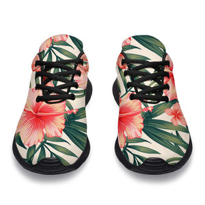 Exotic Tropical Hibiscus Pattern Print Sport Shoes GearFrost