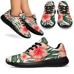 Exotic Tropical Hibiscus Pattern Print Sport Shoes GearFrost