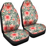 Exotic Tropical Hibiscus Pattern Print Universal Fit Car Seat Covers