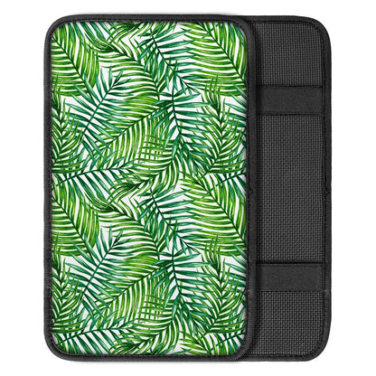 Exotic Tropical Leaf Pattern Print Car Center Console Cover