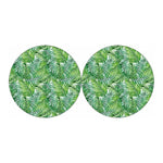 Exotic Tropical Leaf Pattern Print Car Coasters