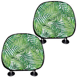 Exotic Tropical Leaf Pattern Print Car Headrest Covers