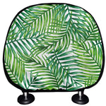 Exotic Tropical Leaf Pattern Print Car Headrest Covers