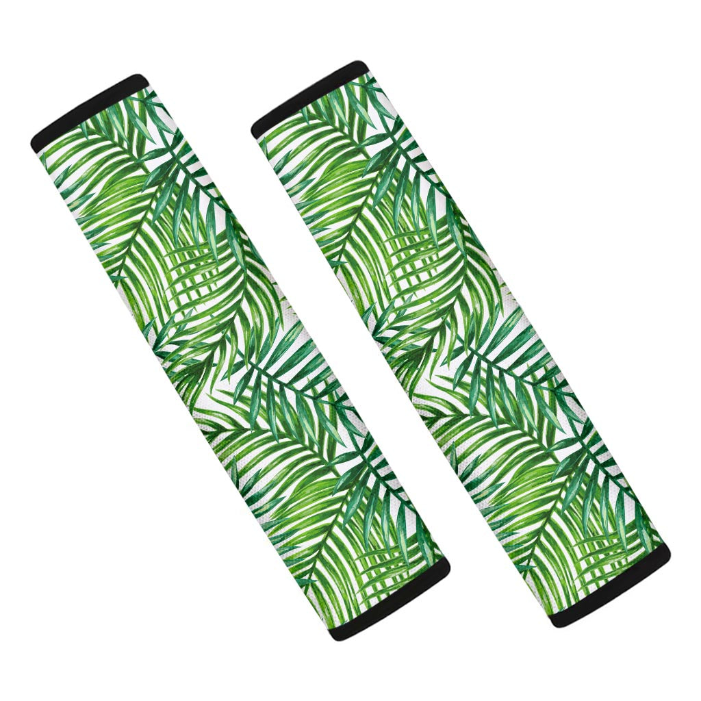 Exotic Tropical Leaf Pattern Print Car Seat Belt Covers