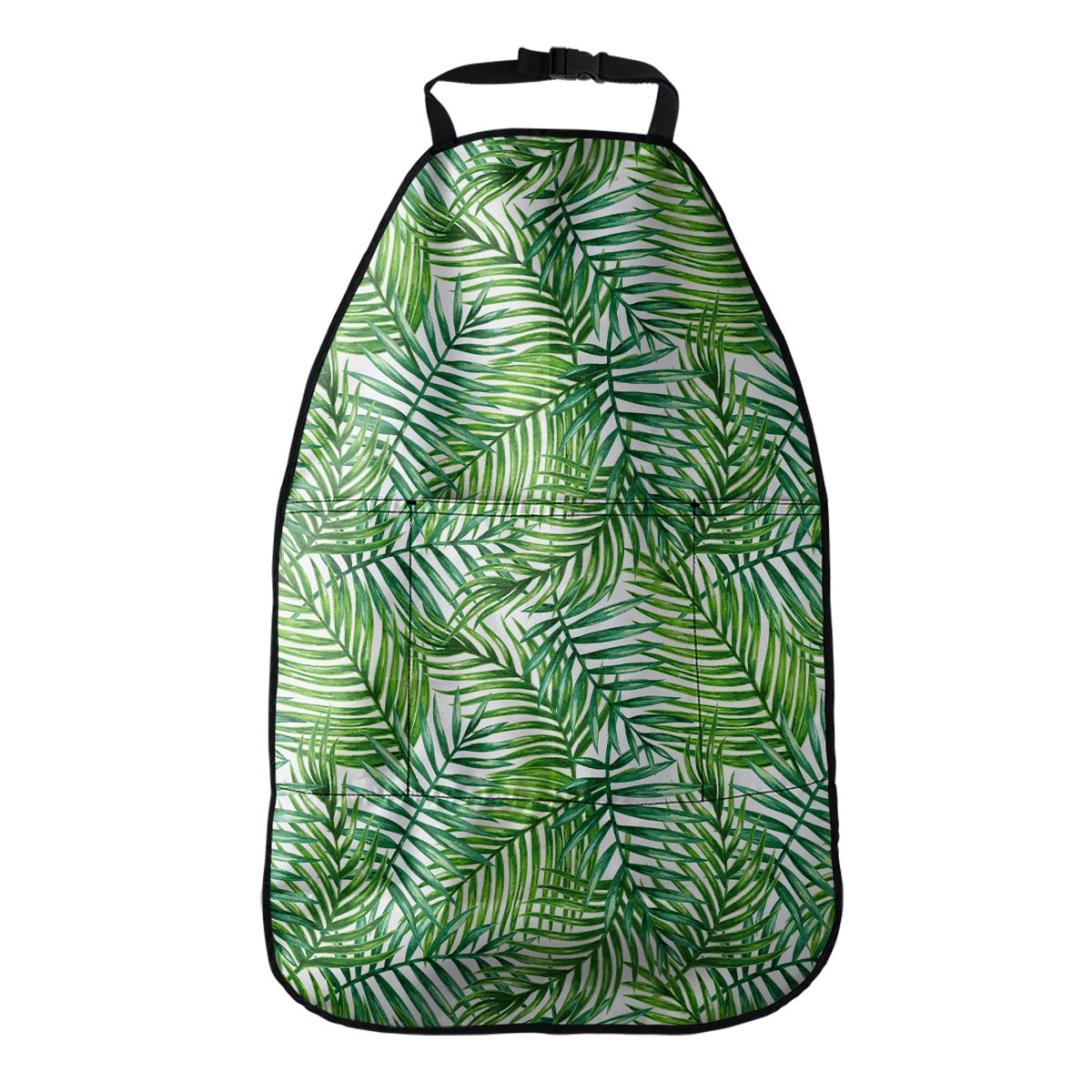 Exotic Tropical Leaf Pattern Print Car Seat Organizers