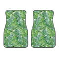 Exotic Tropical Leaf Pattern Print Front Car Floor Mats