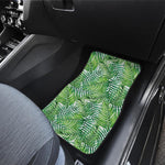 Exotic Tropical Leaf Pattern Print Front Car Floor Mats