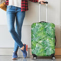 Exotic Tropical Leaf Pattern Print Luggage Cover