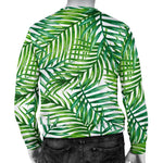 Exotic Tropical Leaf Pattern Print Men's Crewneck Sweatshirt GearFrost