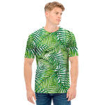 Exotic Tropical Leaf Pattern Print Men's T-Shirt