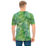 Exotic Tropical Leaf Pattern Print Men's T-Shirt