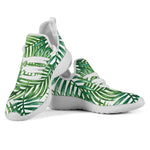 Exotic Tropical Leaf Pattern Print Mesh Knit Shoes GearFrost