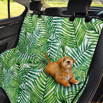 Exotic Tropical Leaf Pattern Print Pet Car Back Seat Cover