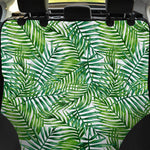 Exotic Tropical Leaf Pattern Print Pet Car Back Seat Cover