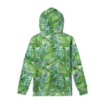 Exotic Tropical Leaf Pattern Print Pullover Hoodie