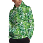 Exotic Tropical Leaf Pattern Print Pullover Hoodie