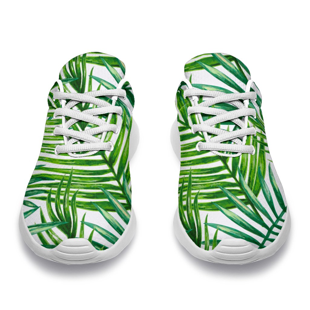 Exotic Tropical Leaf Pattern Print Sport Shoes GearFrost