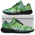 Exotic Tropical Leaf Pattern Print Walking Shoes