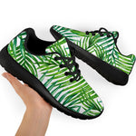 Exotic Tropical Leaf Pattern Print Sport Shoes GearFrost