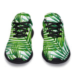 Exotic Tropical Leaf Pattern Print Sport Shoes GearFrost