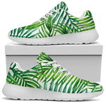 Exotic Tropical Leaf Pattern Print Sport Shoes GearFrost