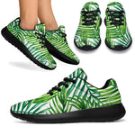 Exotic Tropical Leaf Pattern Print Sport Shoes GearFrost