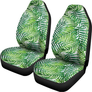 Exotic Tropical Leaf Pattern Print Universal Fit Car Seat Covers