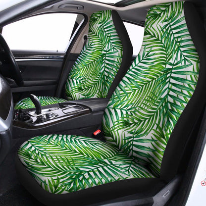 Exotic Tropical Leaf Pattern Print Universal Fit Car Seat Covers